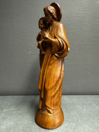 Beeld Sint-Jozef met Kind Jezus – Atelier A. Dolfen, Gips, ca. midden 20e eeuw