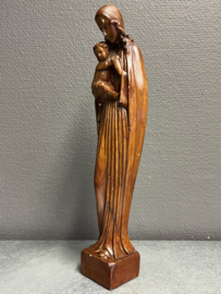 Heiligenbeeld Maria met kind, gebroeders van Paridon, 31cm. (5)