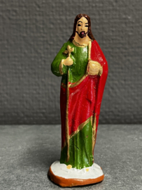 Vuistbeeldje, Jezus, terracotta, 9 cm