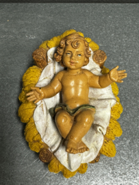 Kribbe kind, Italië, rubber,  10x14 CM