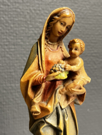 Maria met kind, houtsnijwerk, 17 cm, Lindehout (3)