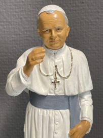 Heiligenbeeld Johannes Paulus II, rubber beeld uit de jaren 50, 23 cm (7)