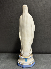 Onze-Lieve-Vrouw van Lourdes – antiek Mariabeeld van biscuitporselein, ca. 1900