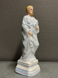 Heiligenbeeld Jozef, 22 cm, biscuit porselein, 1900. (5)