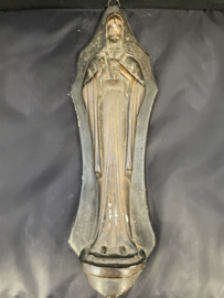 Jezus en Maria plaquettes, gips 36 cm, 1900 (1)