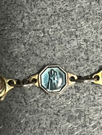 Scapulier armband, Zilver 925, 17 cm