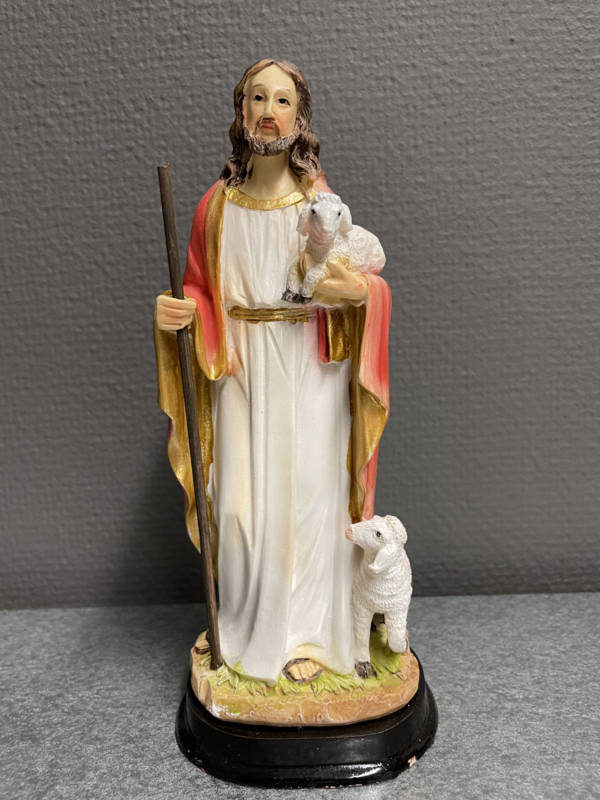 Beeld Jezus, Goede Herder, resin, 20 cm (10)