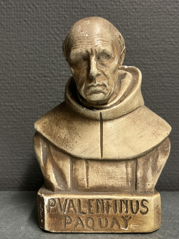 Heiligenbeeld Valentinus Paquay (buste), 17 cm hoog, gips, Guelfi Maucci (5)
