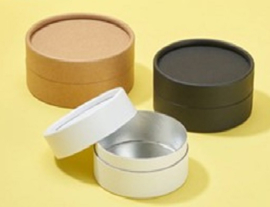 Green bee cardboard potten  75mmx42mm