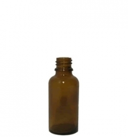 Apothekersfles glas 30ml incl dop en druppelteller