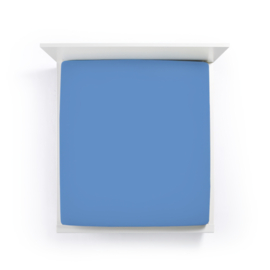 Bella Donna fitted sheet Jersey cl. 0180 azure blue