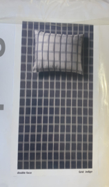 Auping Double face Grid Indigo dekbedovertrek 140 x 200/220
