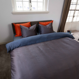 Kayori dekbedovertrekset FUSU katoensatijn blauw