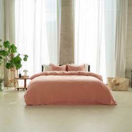 Kayori dekbedovertrekset NIKAYA tencel oudroze
