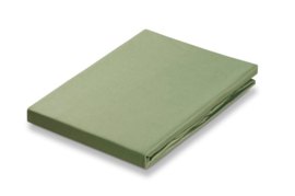 Linette katoenen hoeslaken matras 90 x 200 Groen