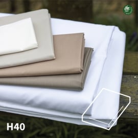 Dommelin hoeslaken Biologisch 100% organic percale 40 cm hoog