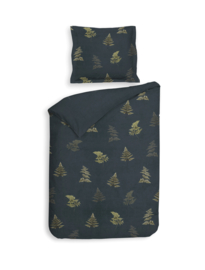 Heckett Lane Holly dekbedovertrek Navy Blue 140x200/220