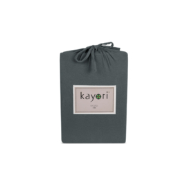 Kayori Kyoto splittopper hoeslaken 140/160 x 200 antraciet
