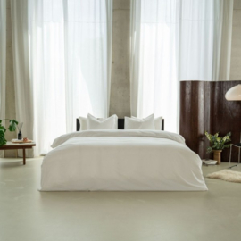 Kayori SENJU  katoensatijn wit 140 x 200/220 cm