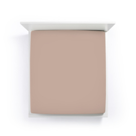 Bella Donna fitted sheet Jersey cl. 0126 truffle.