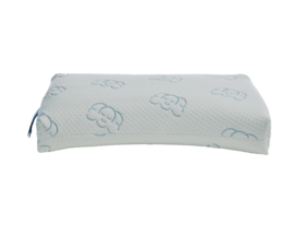 Silvana Flex blauw latex kussen