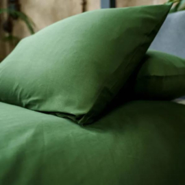 Kayori dekbedovertrekset SAYA donkergroen