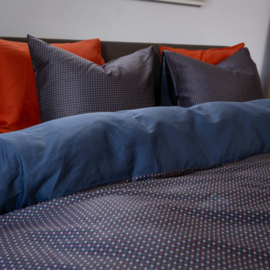 Kayori dekbedovertrekset FUSU katoensatijn blauw