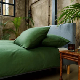 Kayori dekbedovertrekset SAYA donkergroen
