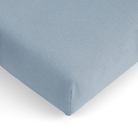 Linette jersey hoeslaken matras 90 x 200 blauw