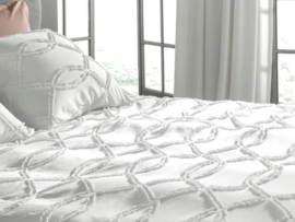 Yellow Mindel dekbedovertrek white 240 x 200/220