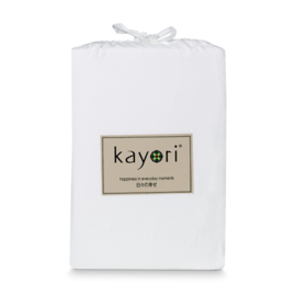 Kayori Edo hoeslaken 180 x 210/220 Wit