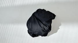 Heckett Lane katoen satijn hoeslaken 90 x 220 + 40 cm hoog zwart