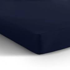 Auping jersey hoeslaken 90/100 x 210/220 indigo - Voorraad opruiming