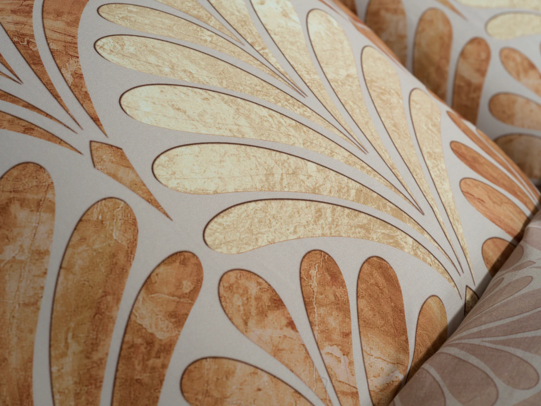 Heckett Lane dekbedovertrekset Elif orange, 240 x 200/220cm.