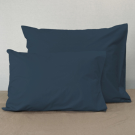 Linette katoenen kussensloop Marine blauw 60x70 cm (2 st)