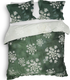 Heckett Lane Eleri shale green dekbedovertrek 240 x 200/220