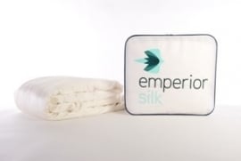 Emperior Silk Suave all-seasons duvet with a bamboo tick.