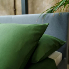 Kayori dekbedovertrekset SAYA donkergroen