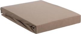 Walra hoeslaken katoen-percaline Taupe 90 x 220