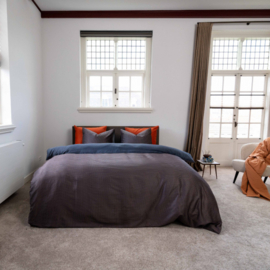 Kayori dekbedovertrekset FUSU katoensatijn blauw