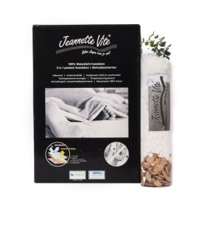 Jeannette Vite matrasbeschermer rosa chicle 160 x 200cm - Voorraad opruiming