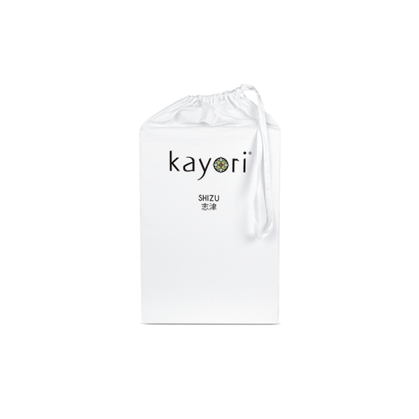 Kayori Shizu topper hoeslaken katoen wit 70-80 x 200-220