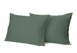 Linette katoenen kussensloop Jade groen 60x70 cm (2 st)