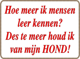 SPREUK...MENS en HOND 344