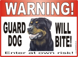 174 Rottweiler GUARD DOG WILL BITE...ENTER AT OWN RISK!