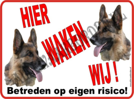 DUITSE HERDER  ...HIER WAKEN WIJ...NR. 130 D.