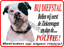 Amerikaanse Bulldog 103....bij diefstal