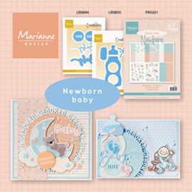 Creatables stencil Baby boy & girl text LR0894