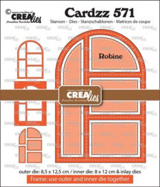 Crealies Cardzz Frame & inlay Robine CLCZ571 max. 8,5 x 12,5 cm