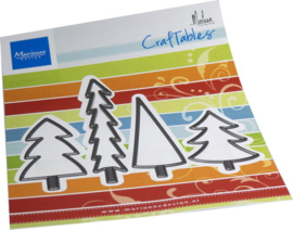 Craftable stencil Pine trees by Marleen CR1602